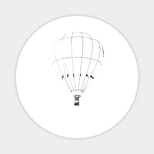 flight on a Hot Air Balloon Magnet